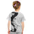 Polynesia Hibiscus Kid T Shirt White Curve Motif - Polynesian Pride