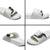 Polynesia Hibiscus Slide Sandals White Curve Motif - Polynesian Pride