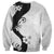 Polynesia Hibiscus Sweatshirt White Curve Motif - Polynesian Pride
