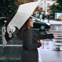 Polynesia Hibiscus Umbrella White Curve Motif - Polynesian Pride