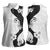 Polynesia Hibiscus Women Sleeveless Polo Shirt White Curve Motif - Polynesian Pride