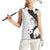 Polynesia Hibiscus Women Sleeveless Polo Shirt White Curve Motif - Polynesian Pride