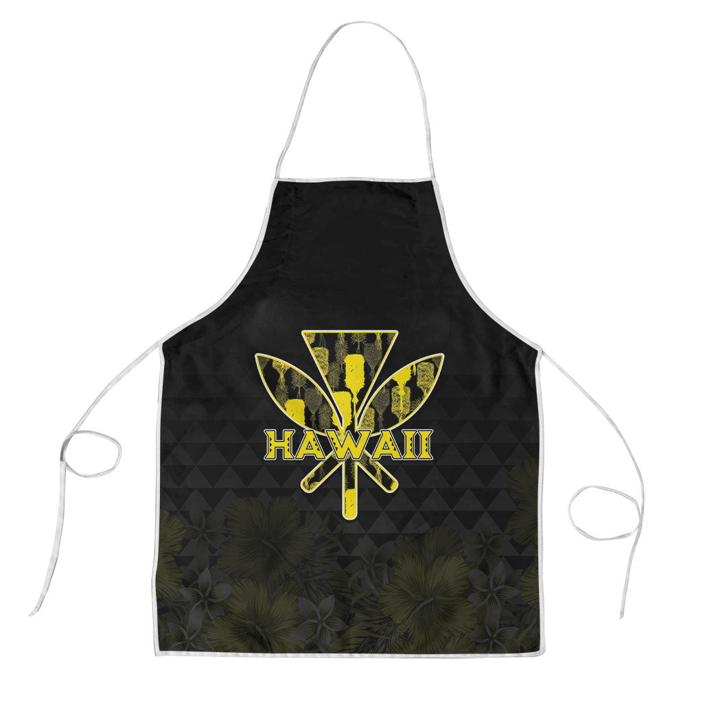 Aloha Hawaii Kahili Apron Kanaka Maoli With Kakau Pattern