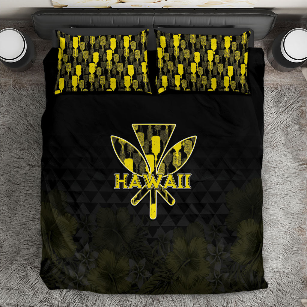 Aloha Hawaii Kahili Bedding Set Kanaka Maoli With Kakau Pattern