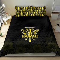 Aloha Hawaii Kahili Bedding Set Kanaka Maoli With Kakau Pattern