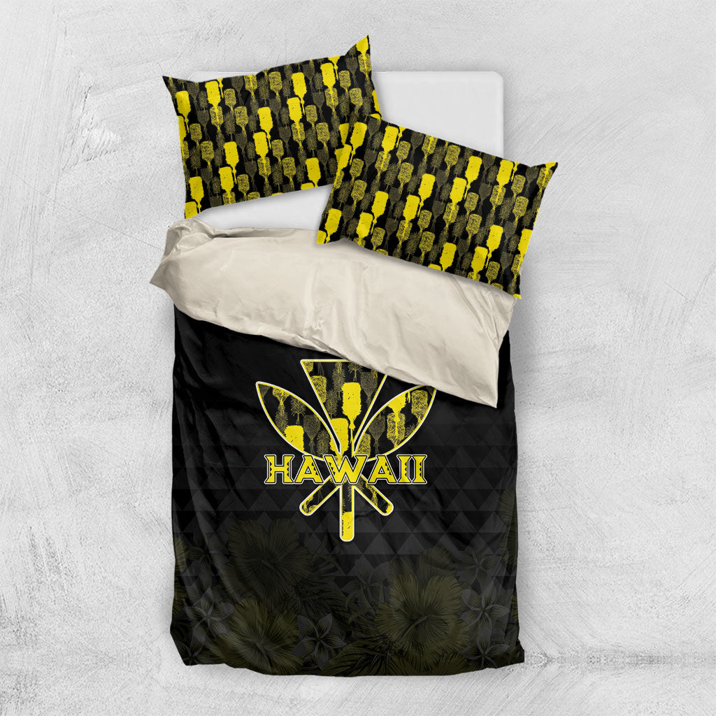 Aloha Hawaii Kahili Bedding Set Kanaka Maoli With Kakau Pattern