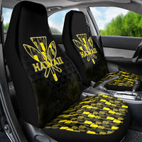 Aloha Hawaii Kahili Car Seat Cover Kanaka Maoli With Kakau Pattern