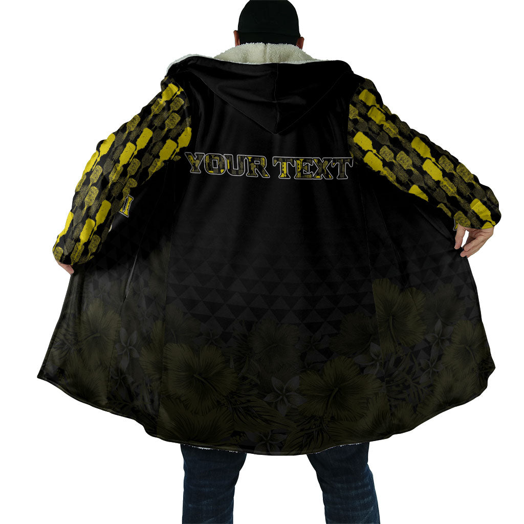 Personalised Aloha Hawaii Kahili Cloak Kanaka Maoli With Kakau Pattern