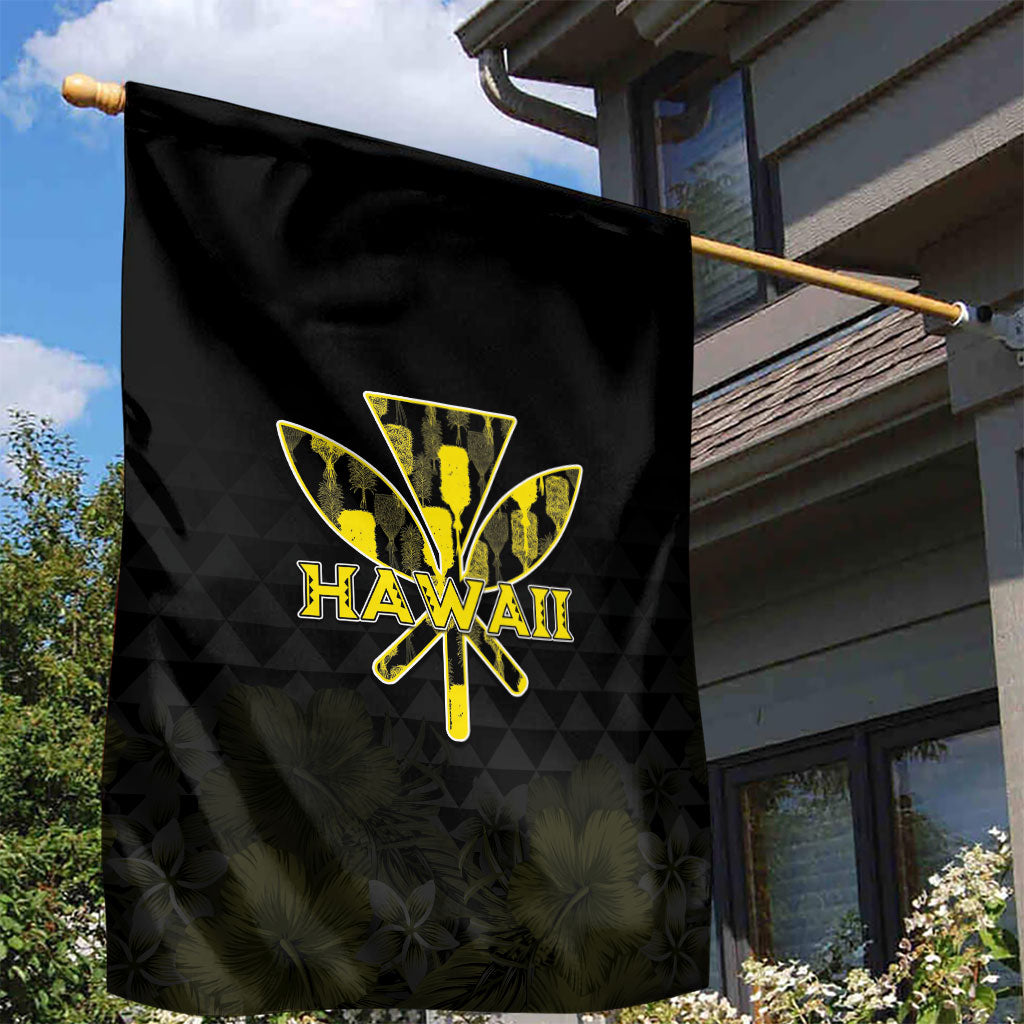 Aloha Hawaii Kahili Garden Flag Kanaka Maoli With Kakau Pattern