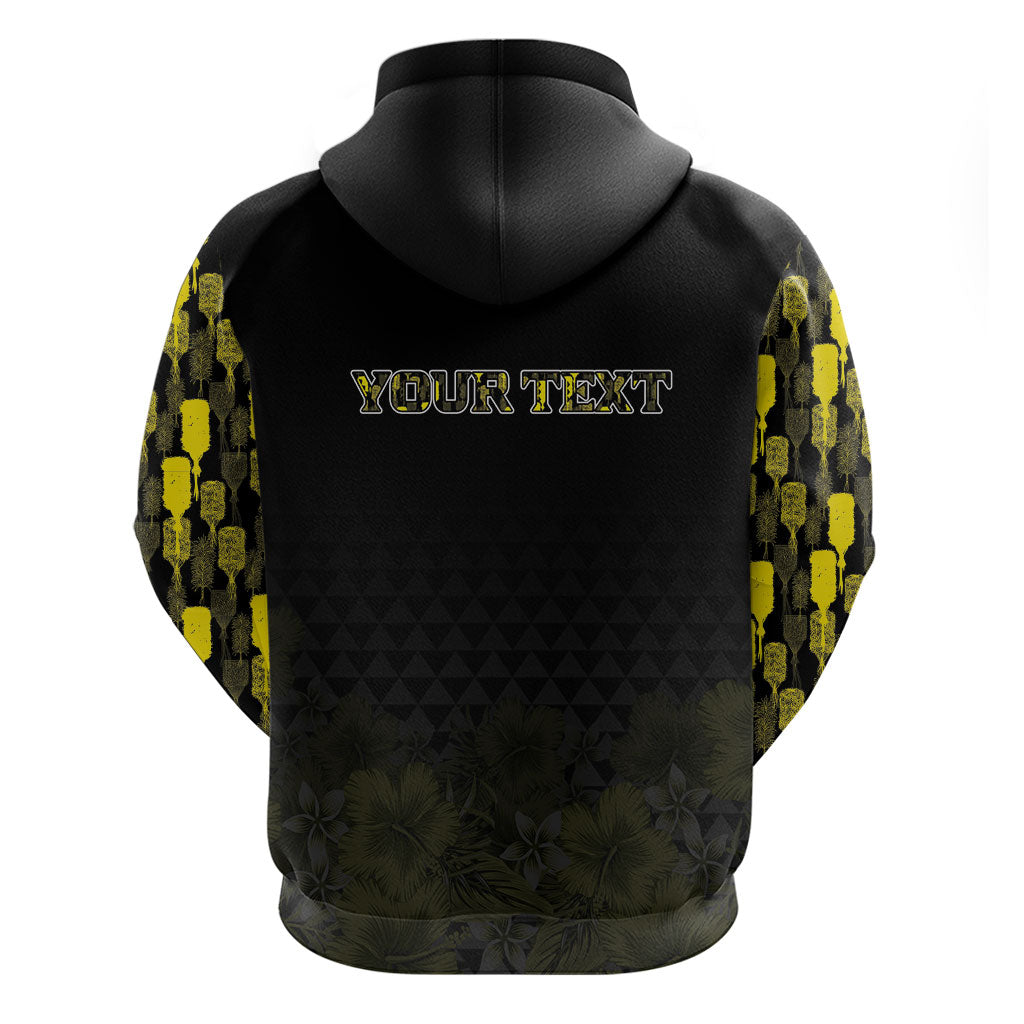 Personalised Aloha Hawaii Kahili Hoodie Kanaka Maoli With Kakau Pattern