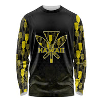 Personalised Aloha Hawaii Kahili Long Sleeve Shirt Kanaka Maoli With Kakau Pattern