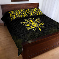 Aloha Hawaii Kahili Quilt Bed Set Kanaka Maoli With Kakau Pattern