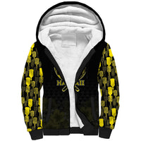 Personalised Aloha Hawaii Kahili Sherpa Hoodie Kanaka Maoli With Kakau Pattern