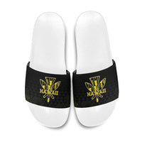 Aloha Hawaii Kahili Slide Sandals Kanaka Maoli With Kakau Pattern