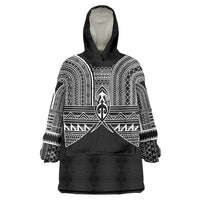 Philippines Igorot Tribal Inspired Wearable Blanket Hoodie Black Version