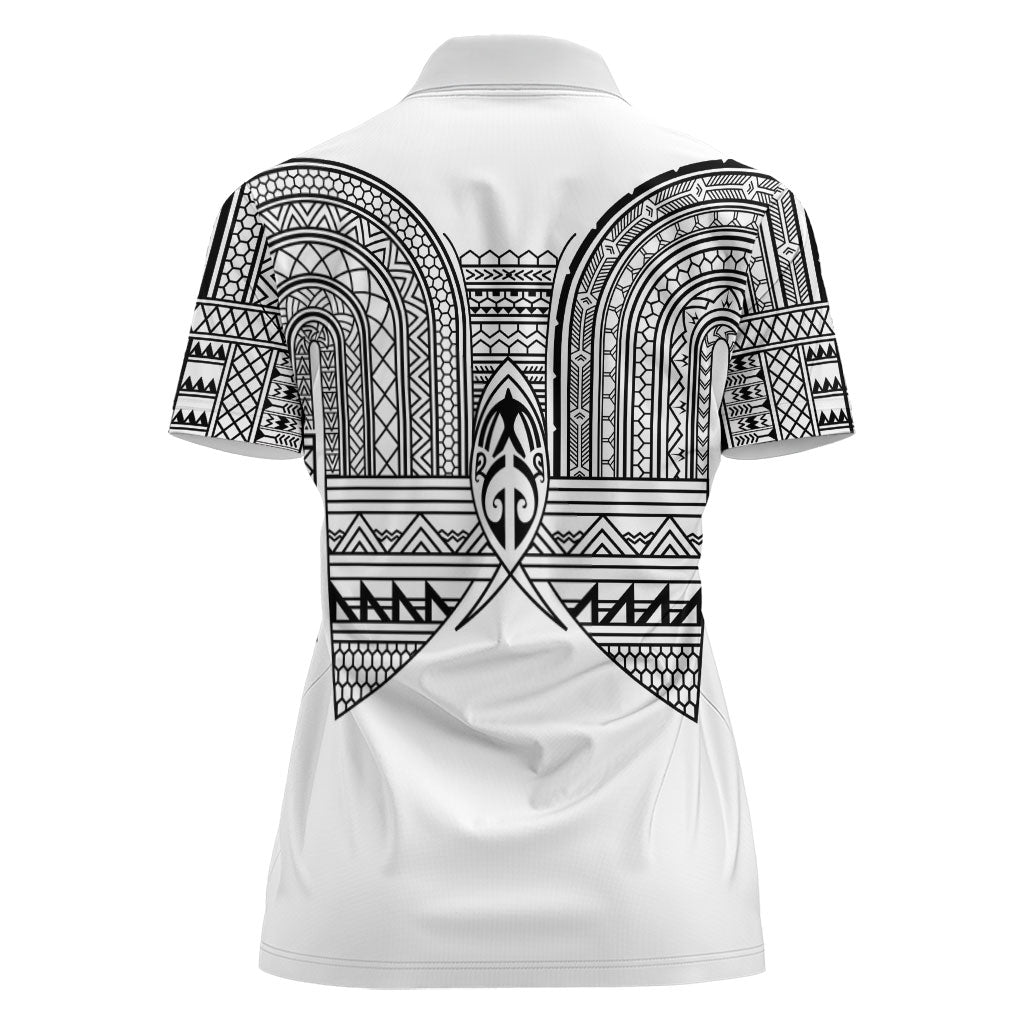 Philippines Igorot Tribal Inspired Women Polo Shirt White Version