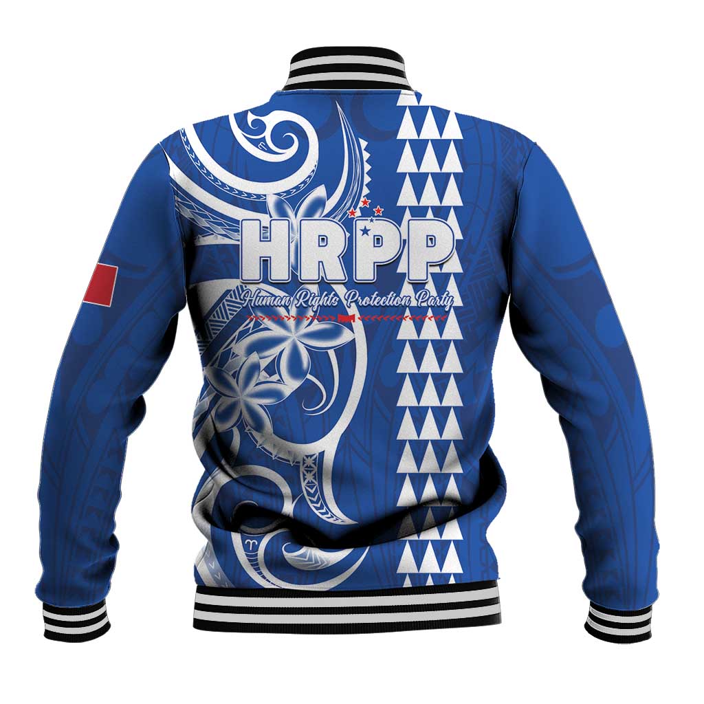 Samoa HRPP Party Baseball Jacket Polynesian Pattern - Polynesian Pride