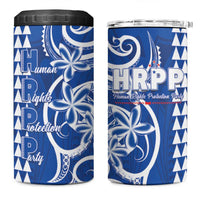 Samoa HRPP Party 4 in 1 Can Cooler Tumbler Polynesian Pattern - Polynesian Pride