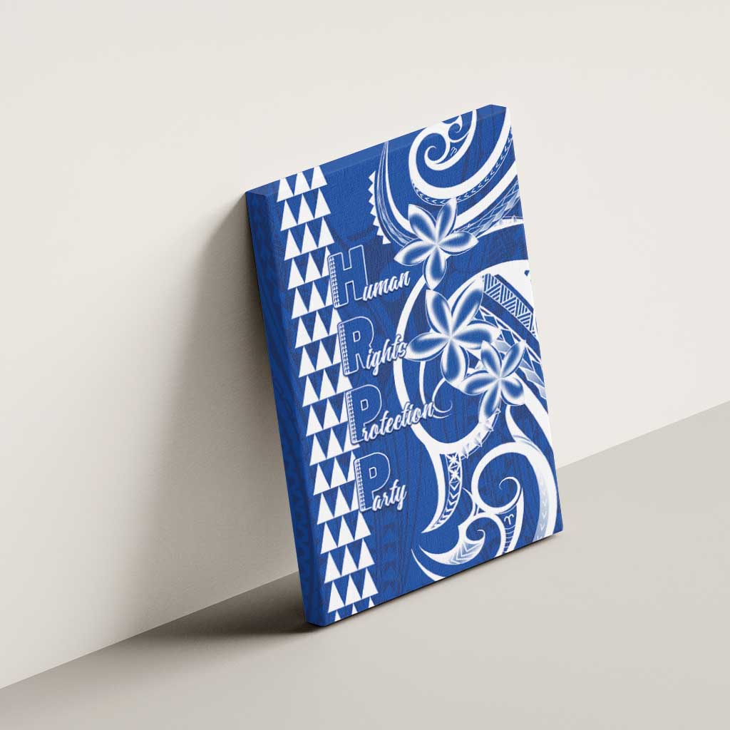Samoa HRPP Party Canvas Wall Art Polynesian Pattern - Polynesian Pride