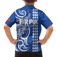 Samoa HRPP Party Family Matching Short Sleeve Bodycon Dress and Hawaiian Shirt Polynesian Pattern - Polynesian Pride