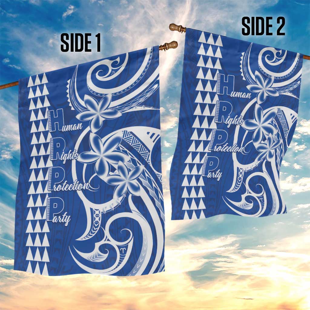 Samoa HRPP Party Garden Flag Polynesian Pattern - Polynesian Pride