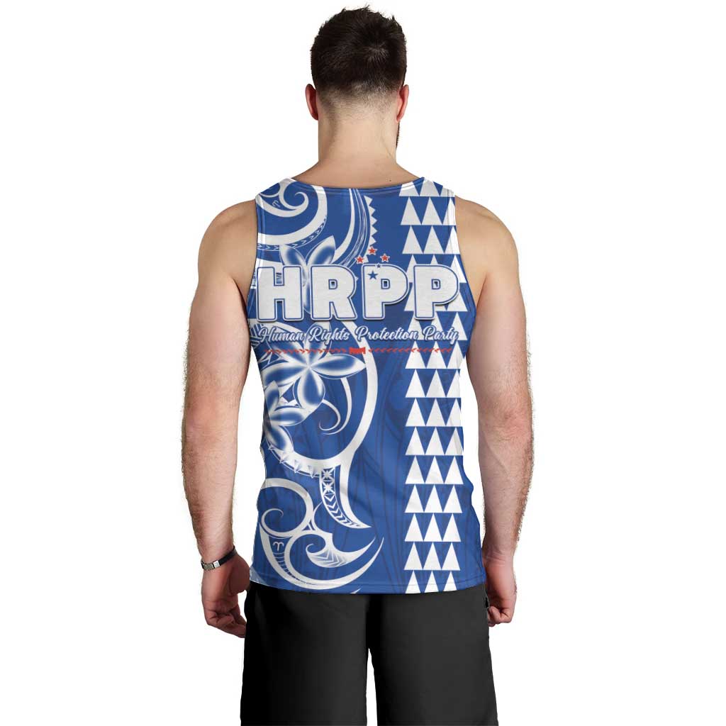 Samoa HRPP Party Men Tank Top Polynesian Pattern - Polynesian Pride
