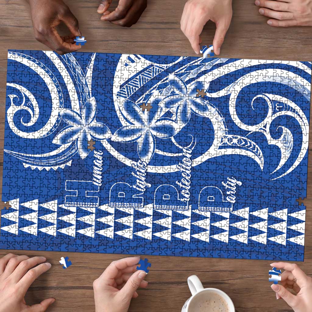 Samoa HRPP Party Puzzle Polynesian Pattern - Polynesian Pride