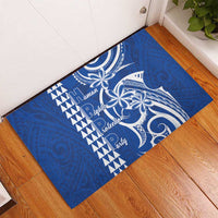 Samoa HRPP Party Rubber Doormat Polynesian Pattern - Polynesian Pride