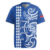 Samoa HRPP Party Rugby Jersey Polynesian Pattern - Polynesian Pride