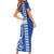 Samoa HRPP Party Short Sleeve Bodycon Dress Polynesian Pattern - Polynesian Pride