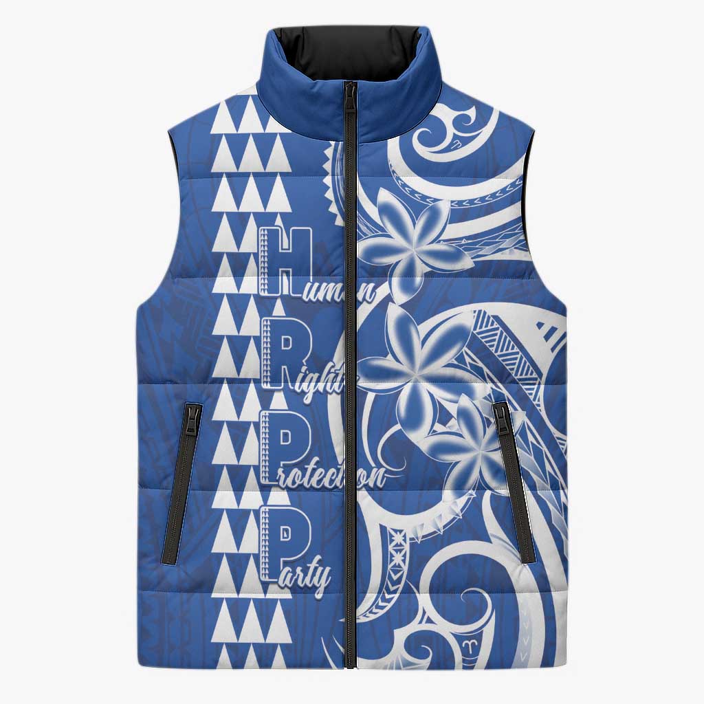 Samoa HRPP Party Sleeveless Puffer Jacket Polynesian Pattern - Polynesian Pride