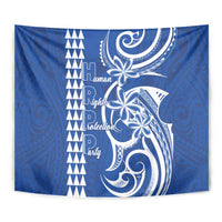 Samoa HRPP Party Tapestry Polynesian Pattern - Polynesian Pride