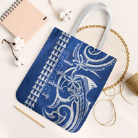 Samoa HRPP Party Tote Bag Polynesian Pattern LT05 White Strap One Size Blue - Polynesian Pride