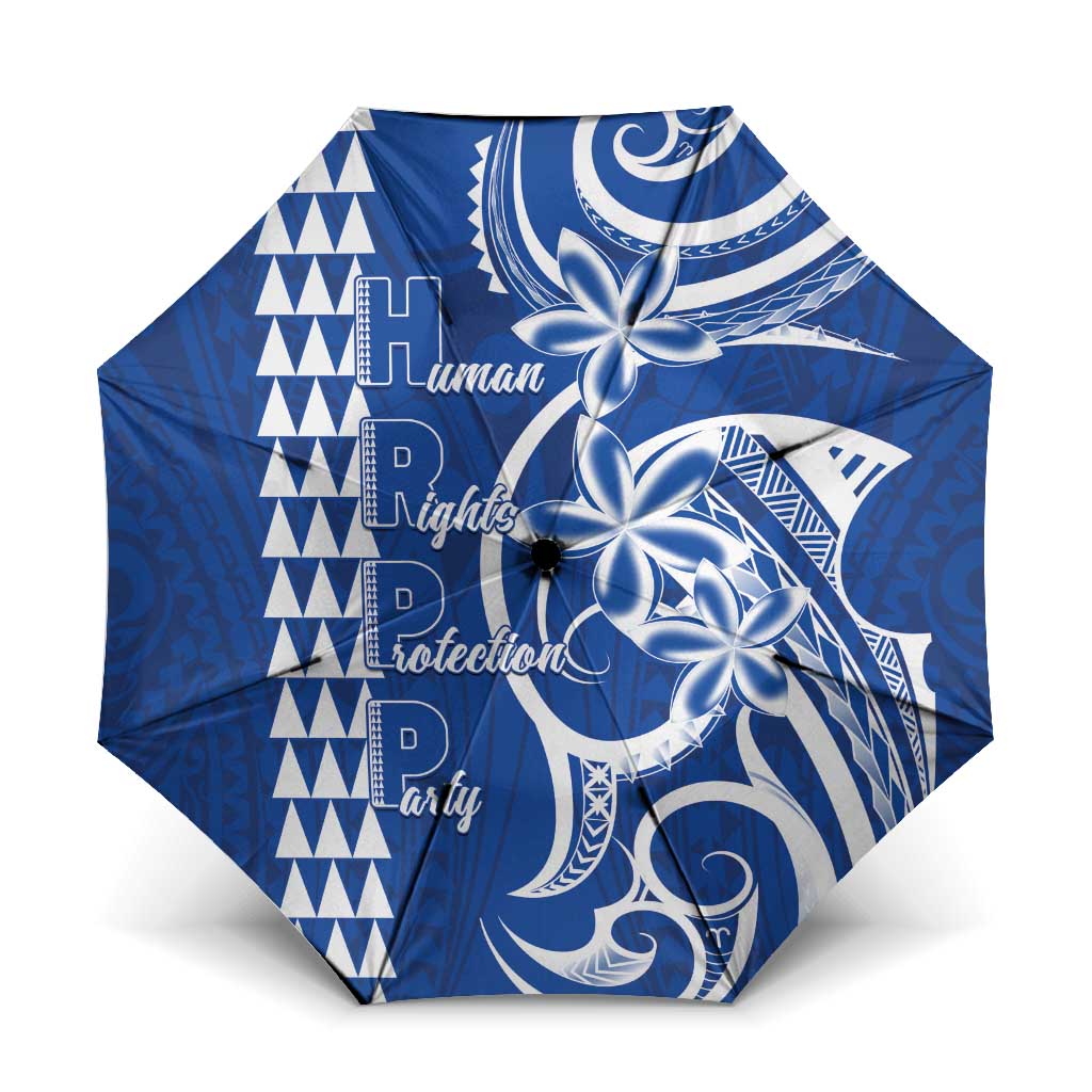 Samoa HRPP Party Umbrella Polynesian Pattern - Polynesian Pride