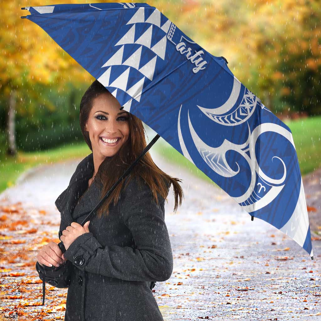 Samoa HRPP Party Umbrella Polynesian Pattern - Polynesian Pride