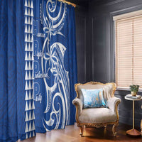 Samoa HRPP Party Window Curtain Polynesian Pattern - Polynesian Pride