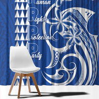 Samoa HRPP Party Window Curtain Polynesian Pattern - Polynesian Pride