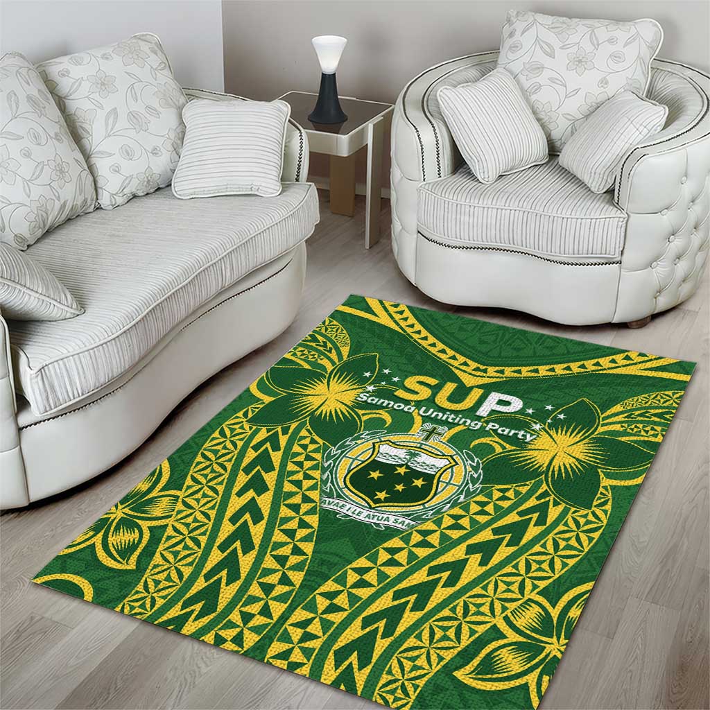 Samoa SUP Area Rug Samoan Coat Of Arms - Polynesian Pride