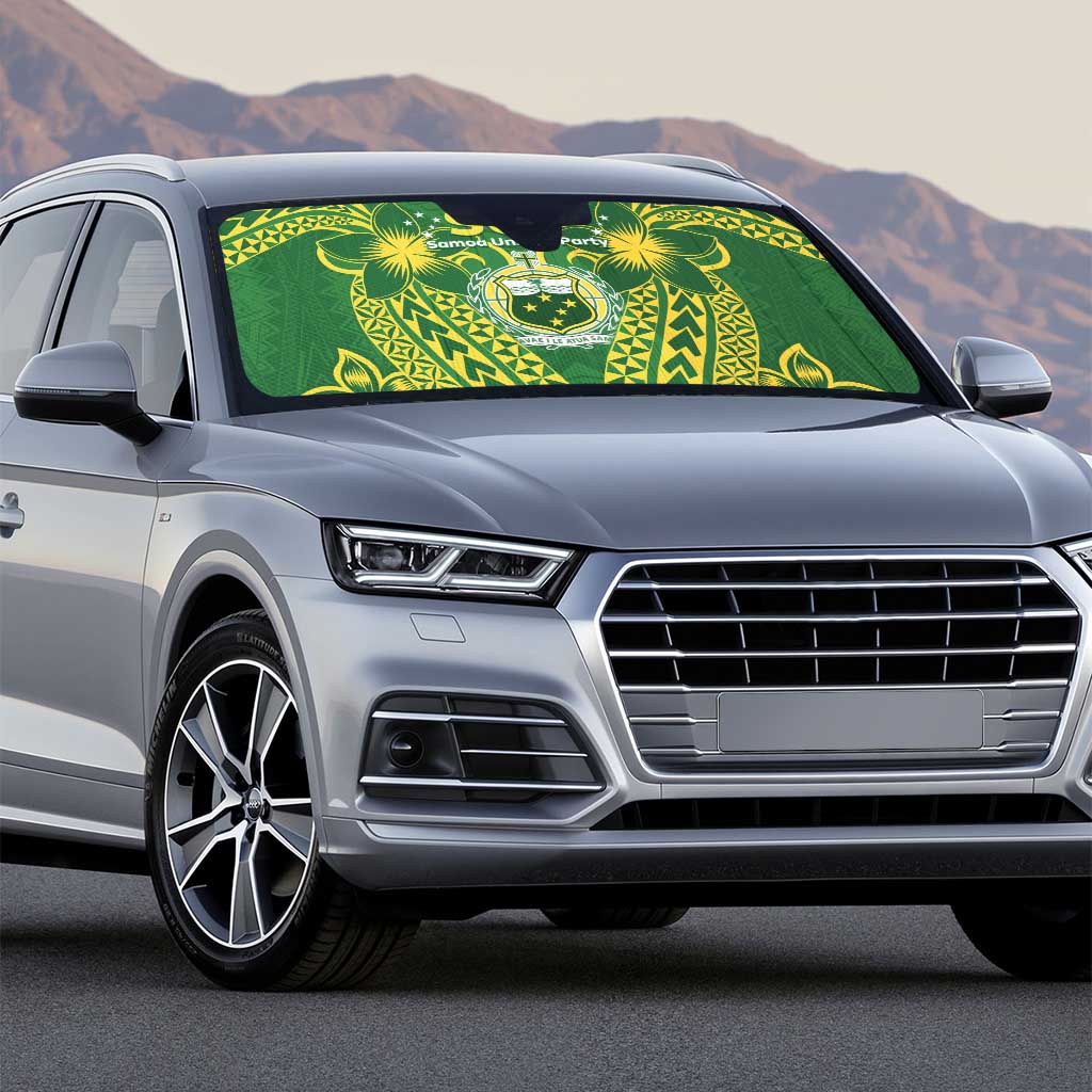 Samoa SUP Auto Sun Shade Samoan Coat Of Arms - Polynesian Pride