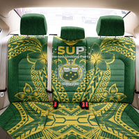 Samoa SUP Back Car Seat Cover Samoan Coat Of Arms - Polynesian Pride