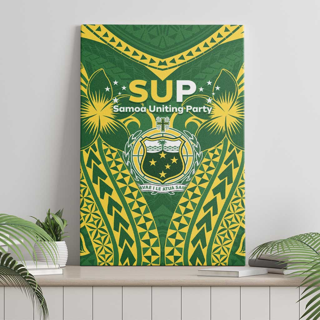 Samoa SUP Canvas Wall Art Samoan Coat Of Arms - Polynesian Pride