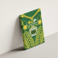 Samoa SUP Canvas Wall Art Samoan Coat Of Arms - Polynesian Pride