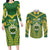 Samoa SUP Couples Matching Long Sleeve Bodycon Dress and Long Sleeve Button Shirt Samoan Coat Of Arms - Polynesian Pride