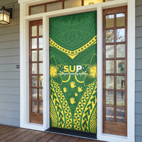 Samoa SUP Door Cover Samoan Coat Of Arms - Polynesian Pride