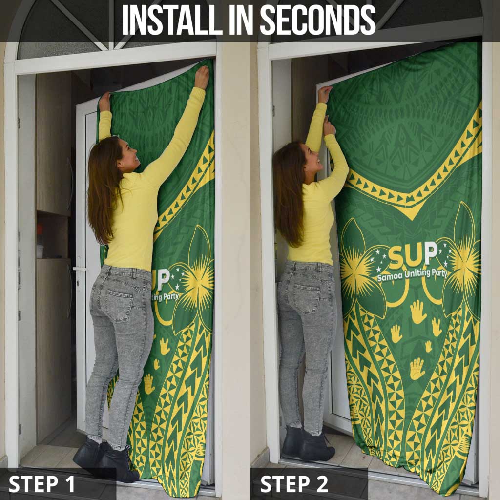 Samoa SUP Door Cover Samoan Coat Of Arms - Polynesian Pride