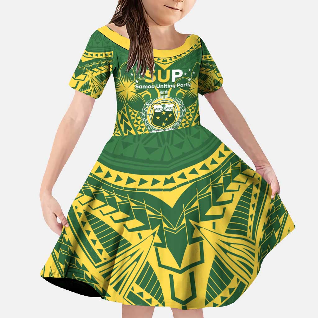 Samoa SUP Family Matching Mermaid Dress and Hawaiian Shirt Samoan Coat Of Arms - Polynesian Pride