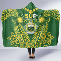 Samoa SUP Hooded Blanket Samoan Coat Of Arms - Polynesian Pride