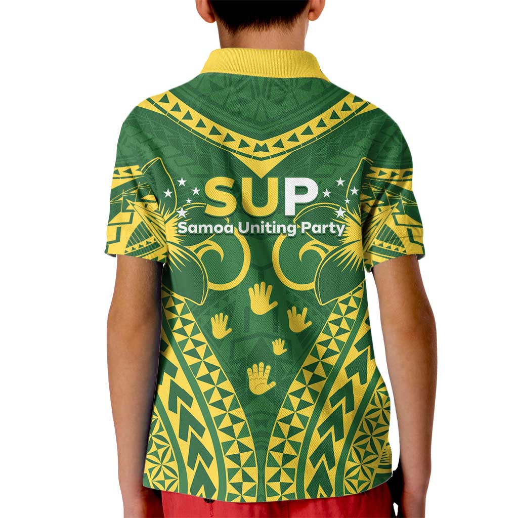 Samoa SUP Kid Polo Shirt Samoan Coat Of Arms LT05 - Polynesian Pride