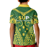 Samoa SUP Kid Polo Shirt Samoan Coat Of Arms LT05 - Polynesian Pride