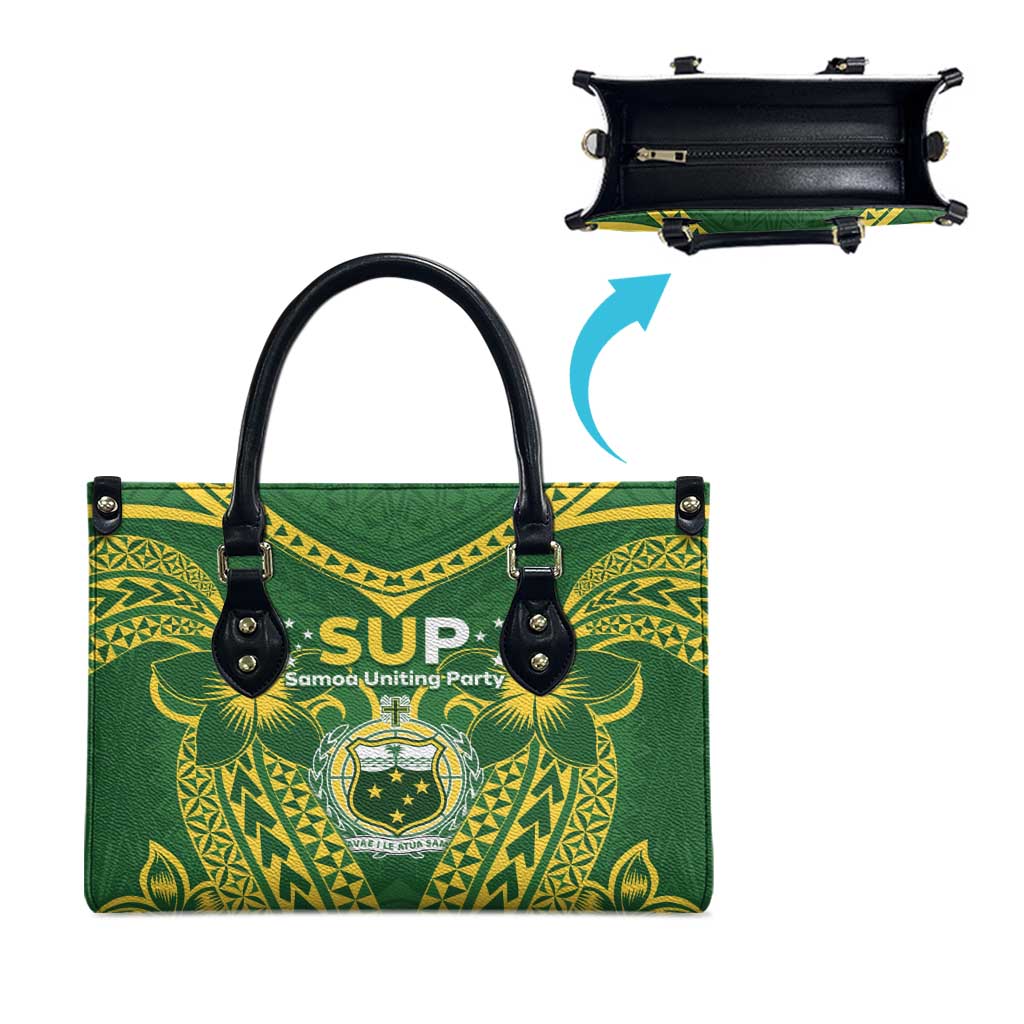 Samoa SUP Leather Bag Samoan Coat Of Arms - Polynesian Pride